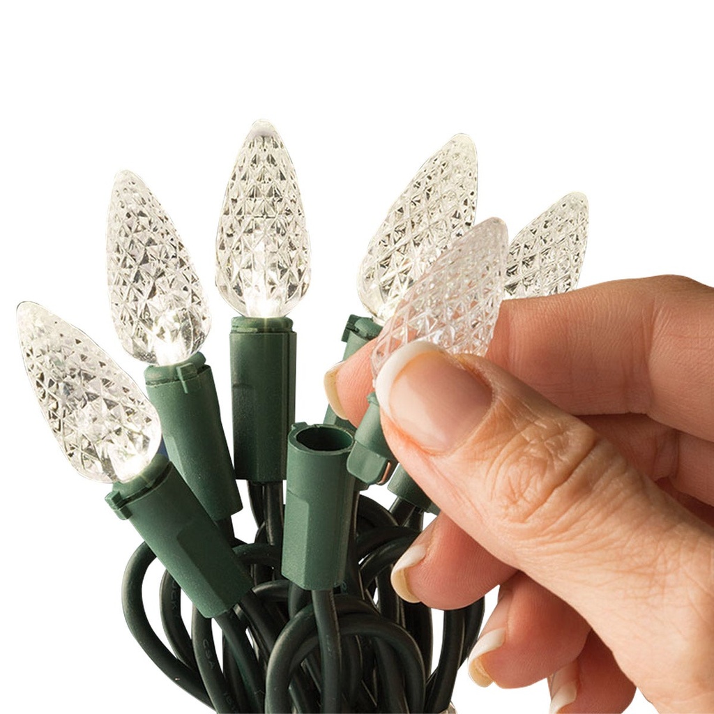 Sylvania 2 x 100 C6 Warm White LED Christmas Lights - 1851555 - 2