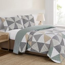 Origami Patchwork Quilt Set, 3-piece - 1876012 - 1