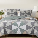 Origami Patchwork Quilt Set, 3-piece - 1876012 - 2