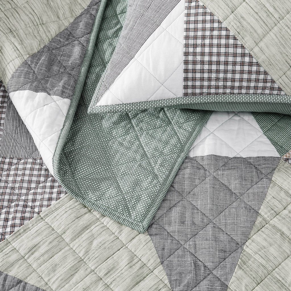 Origami Patchwork Quilt Set, 3-piece - 1876012 - 6