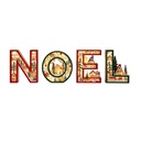 30 cm (18.8 in.) NOEL Wooden Letters - 1930796 - 2