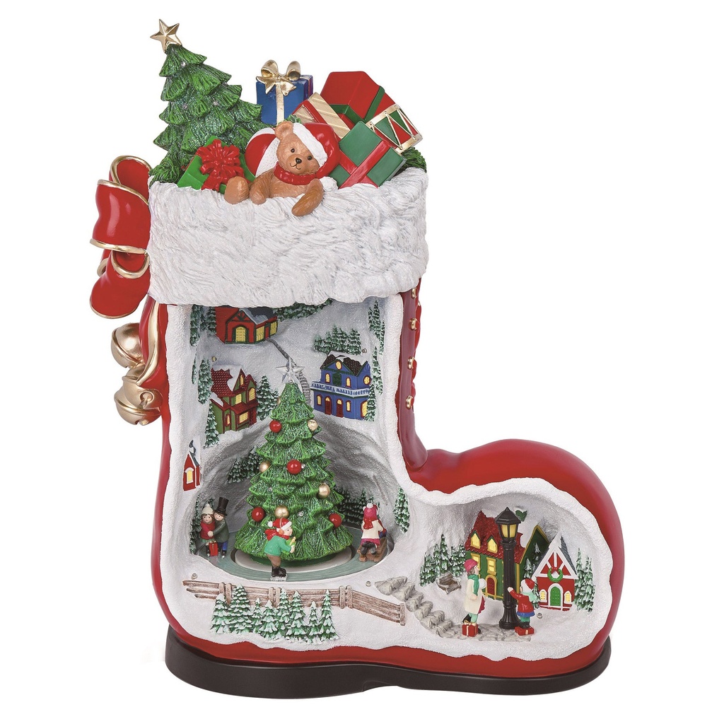 44.2 cm (17.4 in.) Santa Boot with Music - 1931025 - 4