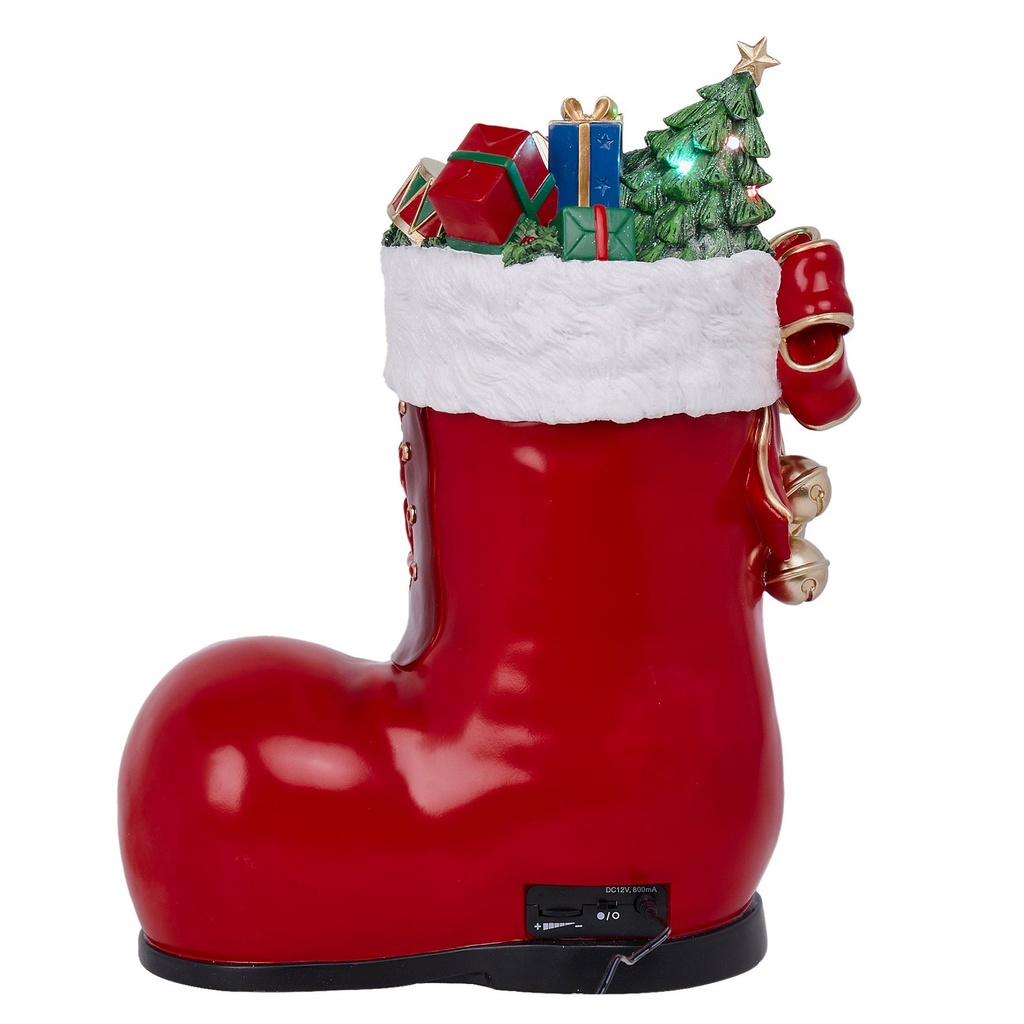 44.2 cm (17.4 in.) Santa Boot with Music - 1931025 - 5