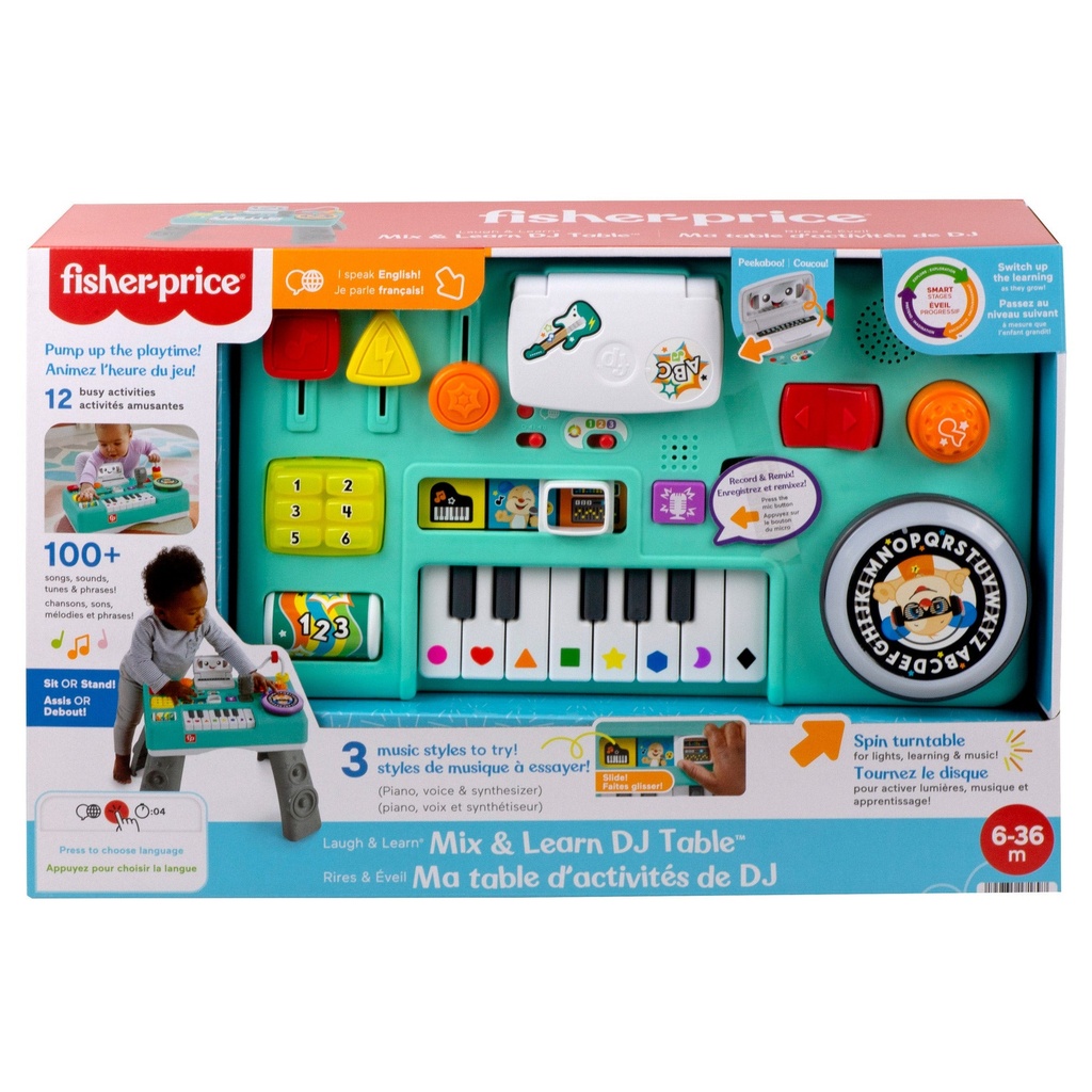 Fisher-Price Laugh and Learn Mix and Learn DJ Table - 1935728 - 1