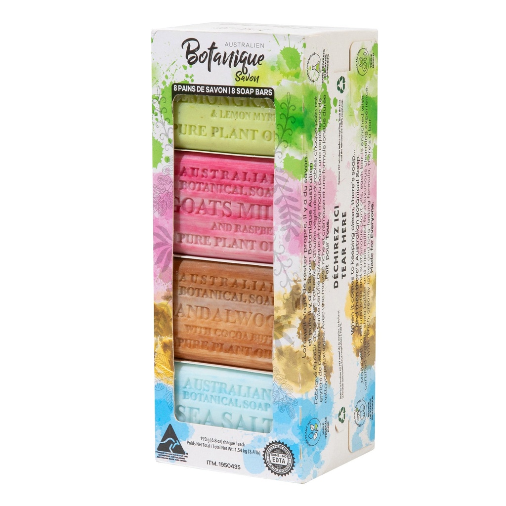 Australian Botanical Soap, Variety Pack, 8 x 193 g - 1950435 - 1