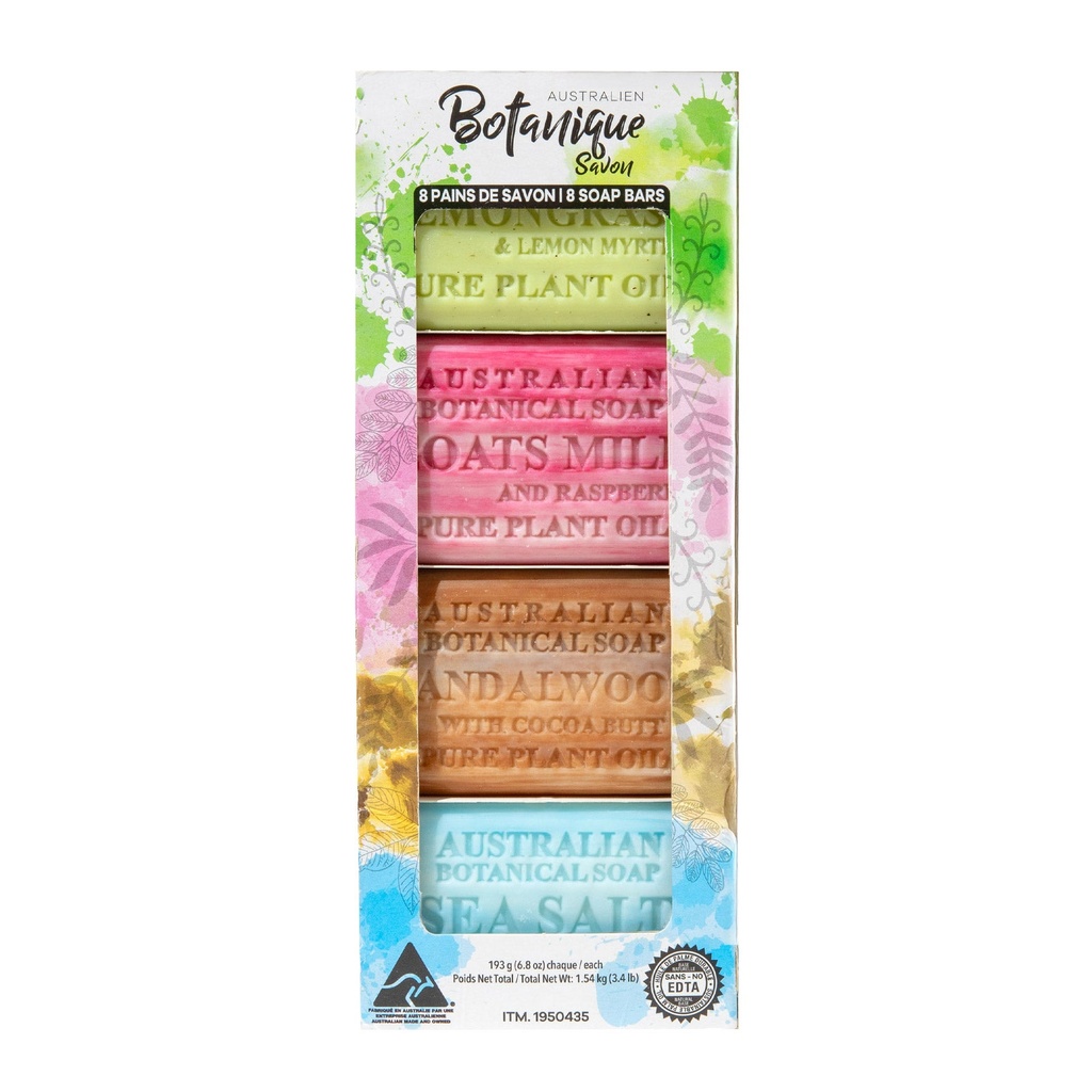 Australian Botanical Soap, Variety Pack, 8 x 193 g - 1950435 - 2