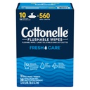 Cottonelle Flushable Wipes, 10 x 56 Wipes - 2095369 - 2