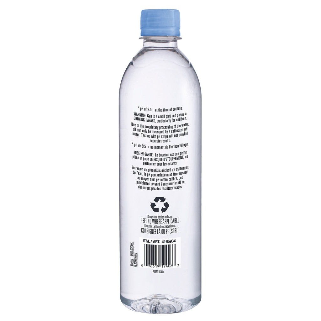 Kirkland Signature Ionized Alkaline Spring Water, 18 x 1 L - 4165934 - 3