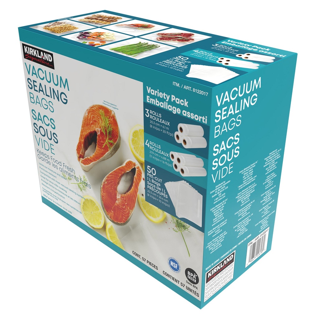 Kirkland Signature Vacuum Sealing Bags, Assortment Pack - 8122017 - 1