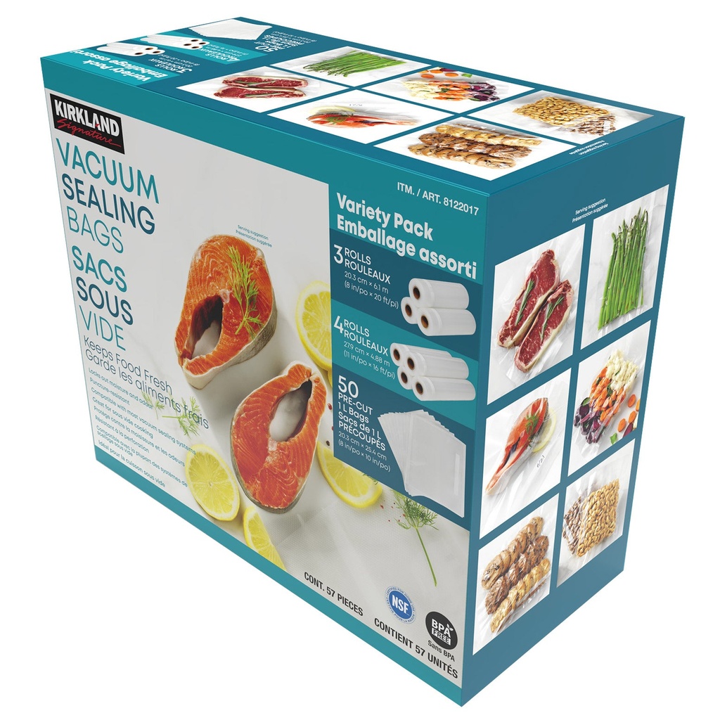 Kirkland Signature Vacuum Sealing Bags, Assortment Pack - 8122017 - 2