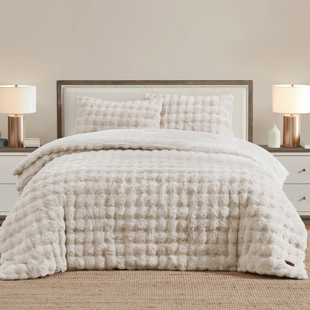 FRYE 3-piece Faux Fur Comforter Set - 9628500 - 3