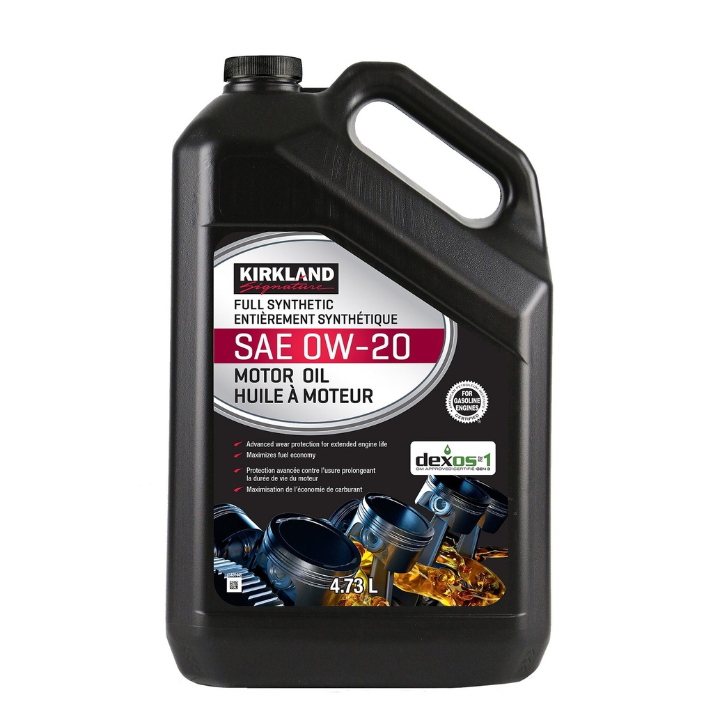 Kirkland Signature 0W20 Full Synthetic Motor Oil, 2-pack - 997895 - 2