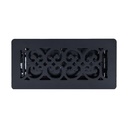 Manor House Black Low Profile Scroll Design Floor Registers, 4-pack 2173889 - 2