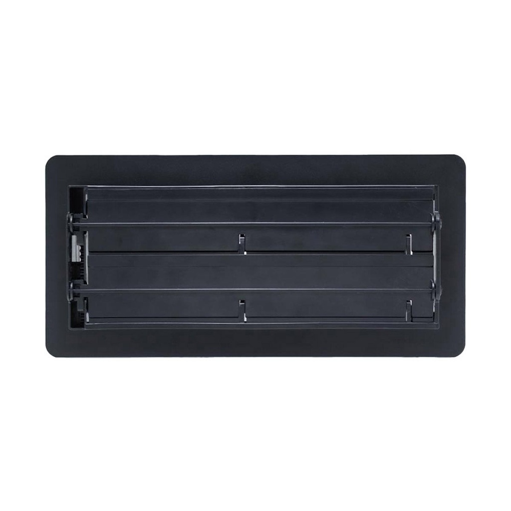 Manor House Black Low Profile Scroll Design Floor Registers, 4-pack 2173889 - 4