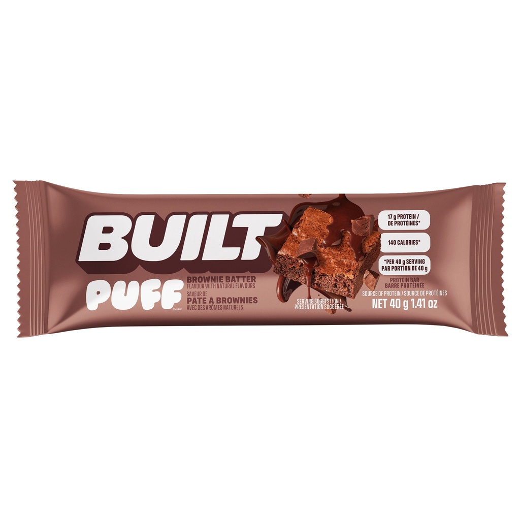 Built Puffs Protein Bars, Brownie Batter  Coconut, 14 × 40 g 1851141 - 3