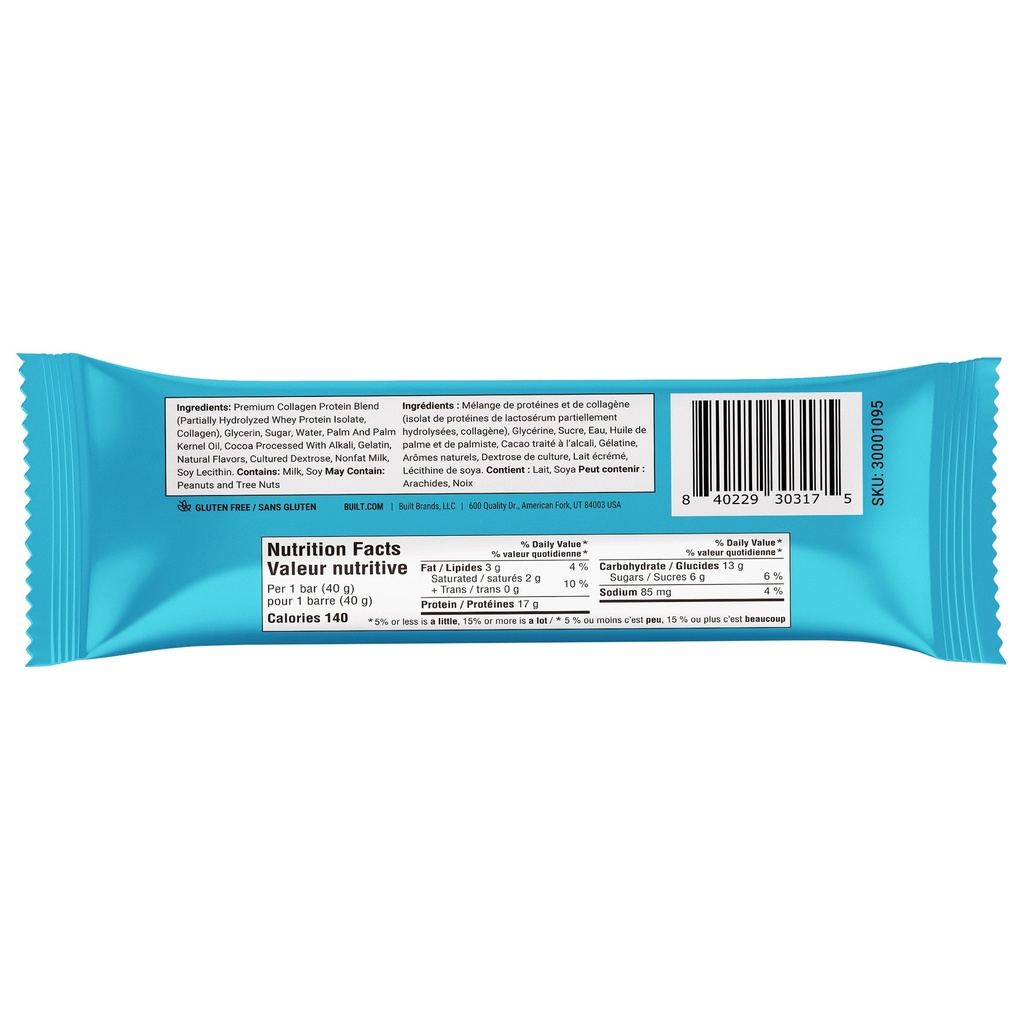 Built Puffs Protein Bars, Brownie Batter Coconut, 14 × 40 g 1851141 - 6