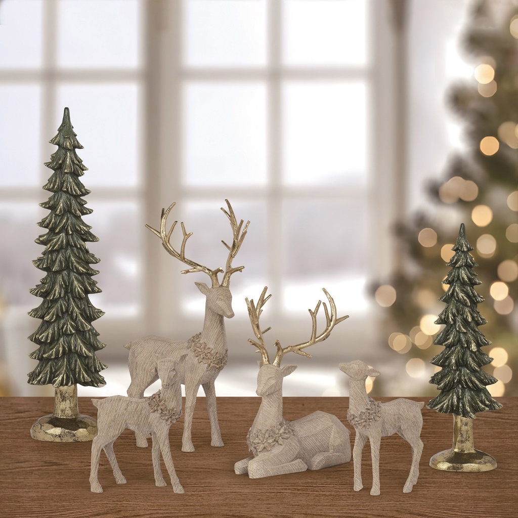 Deer Family with Trees - Set of 6 1931015 - 1
