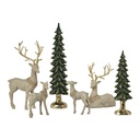 Deer Family with Trees - Set of 6 1931015 - 2