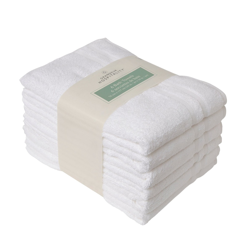 Grandeur Hospitality Bath Towels, 6-pack 4500995 - 1