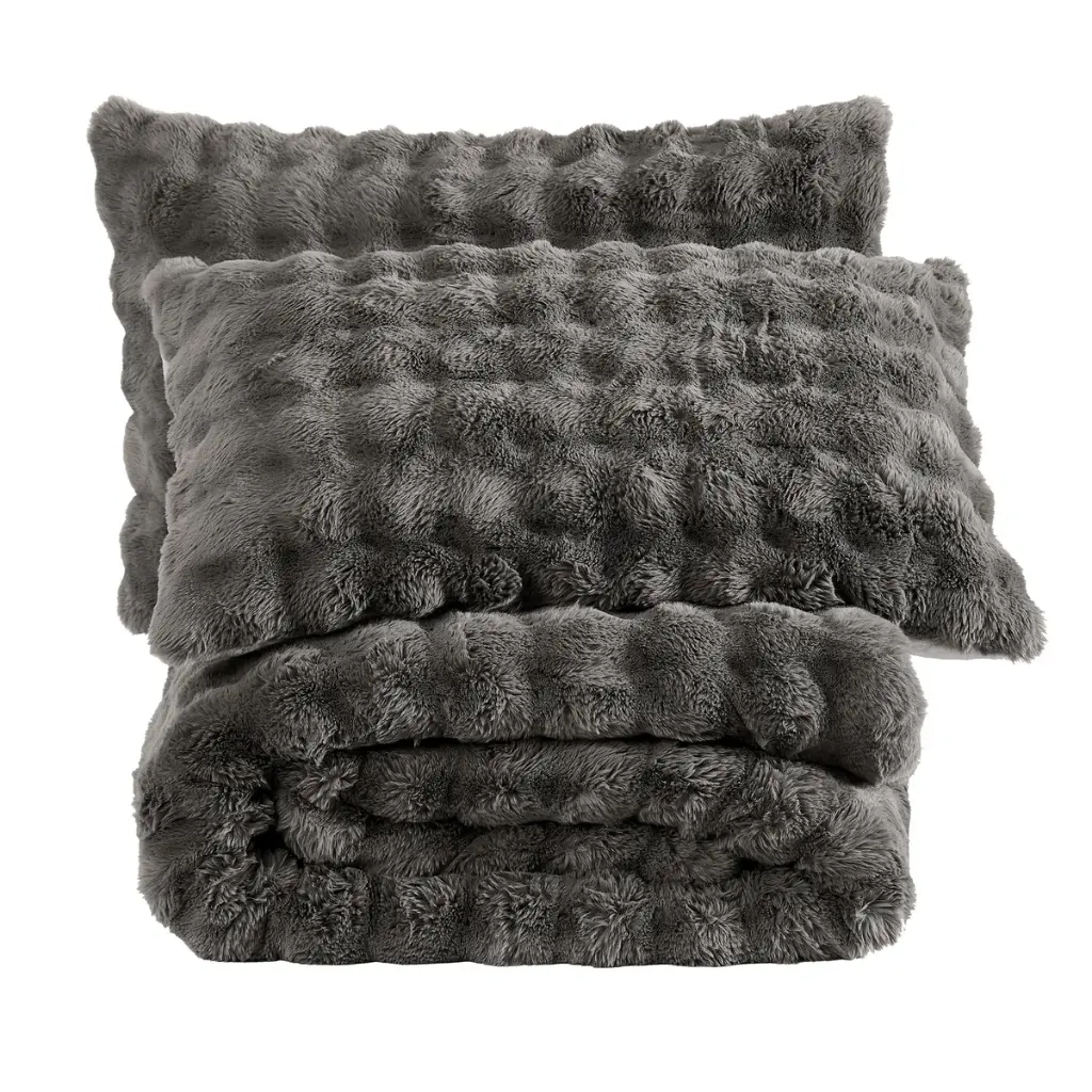 FRYE 3-piece Faux Fur Comforter Set 9628500