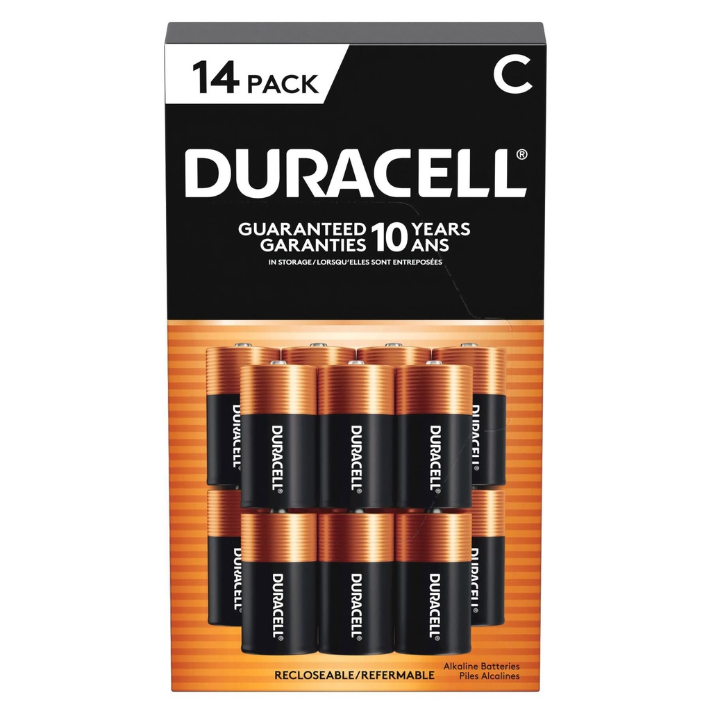 Duracell CopperTop C Batteries, 14-count 1806373 - 1
