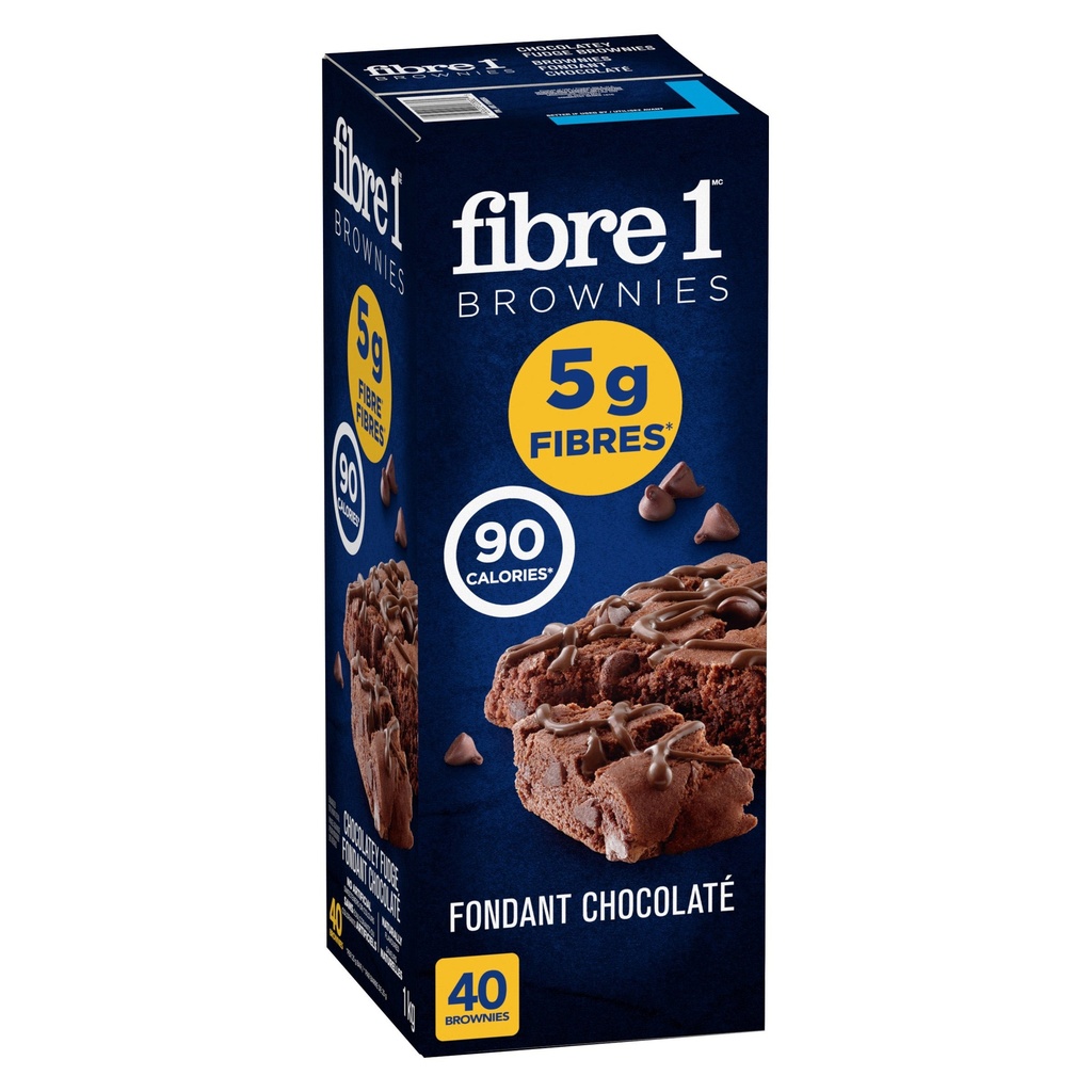 Fibre 1 Chocolatey Fudge Brownies, 40 × 25 g 1950554 - 2