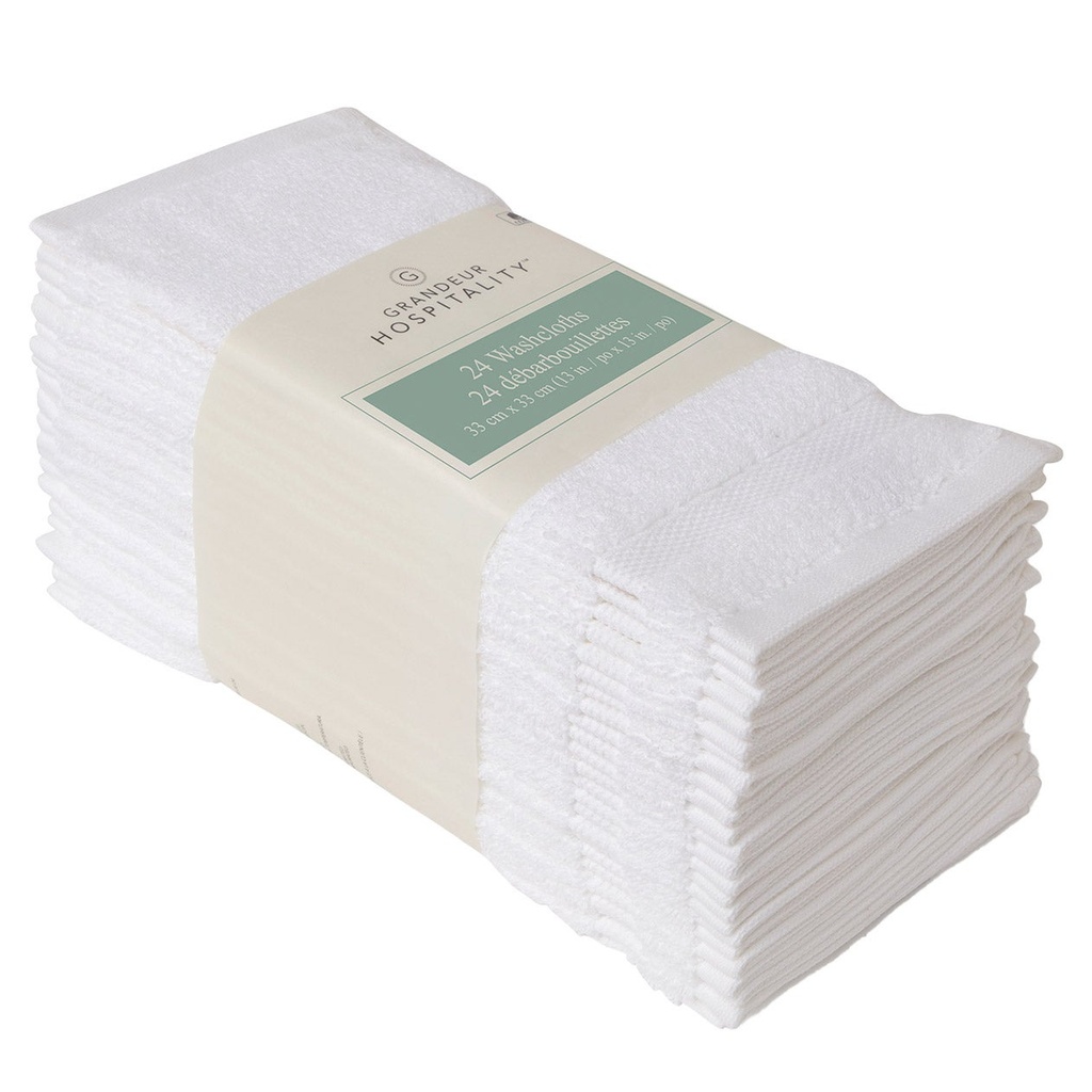 Grandeur Hospitality Washcloths, 24-pack 4500997 - 1