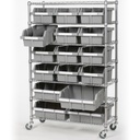 Vancouver Classics 7-Tier NSF Steel Wire 16 Bin Rack Storage Shelving 381077 - 2