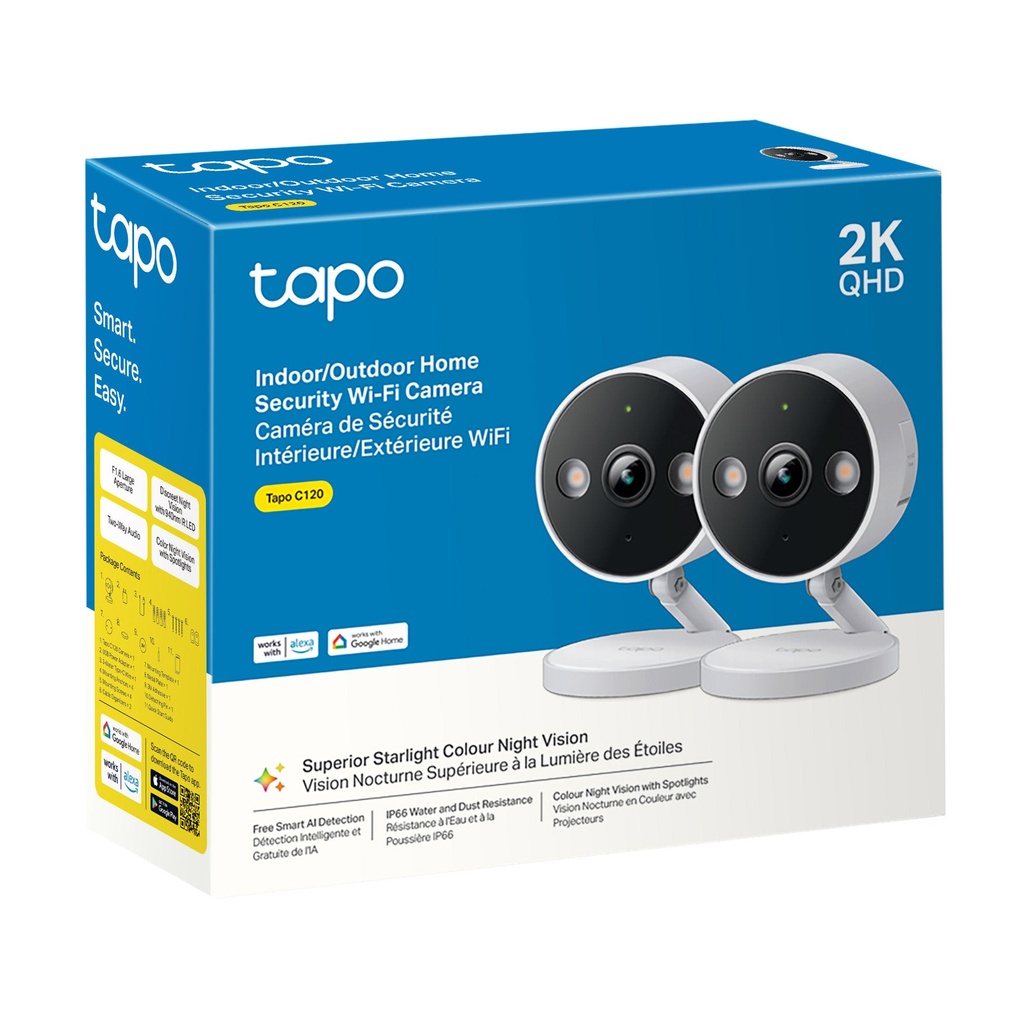 TP-Link Tapo C120 Indoor/Outdoor Wi-Fi Home Security Camera 1856934 - 8
