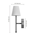 Globe Electric Wireless Rechargeable Wall Sconce, 2-pack 1806224 - 3