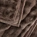 House and Home by Lynda Reeves Luxe Faux Fur Throw -Brown - 1952611