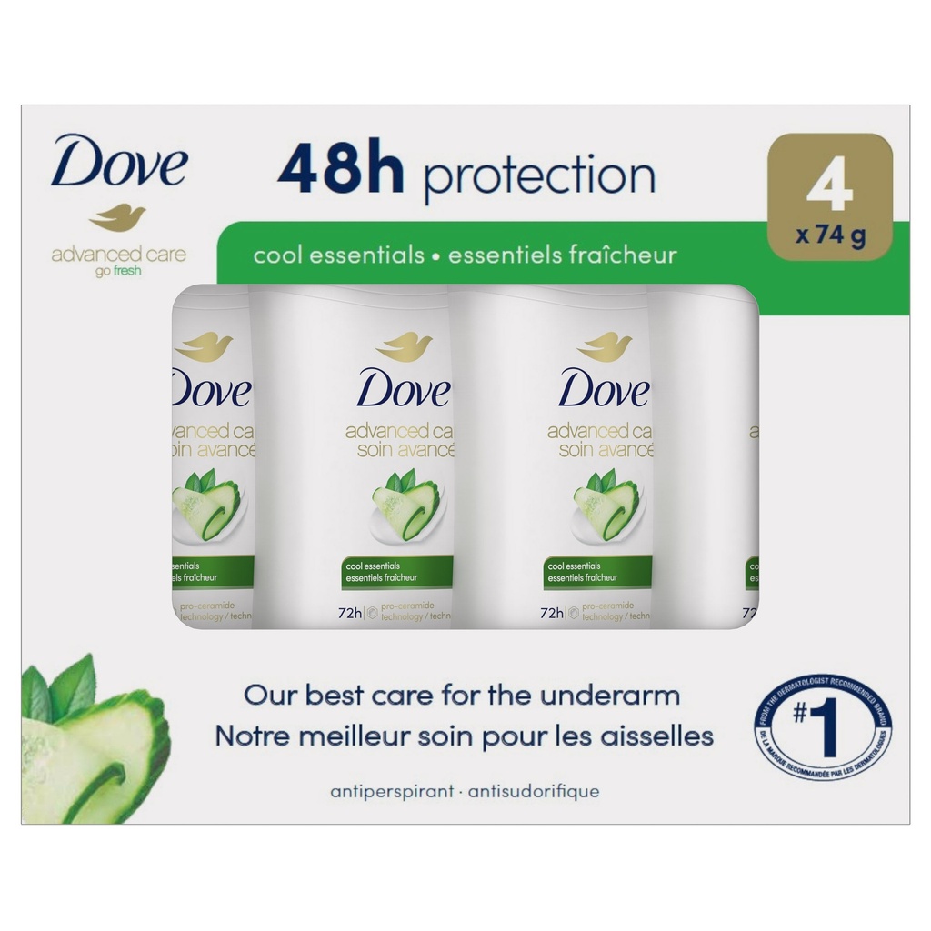 Dove Advanced Care Antiperspirant, 4-pack - 1398164 - 2