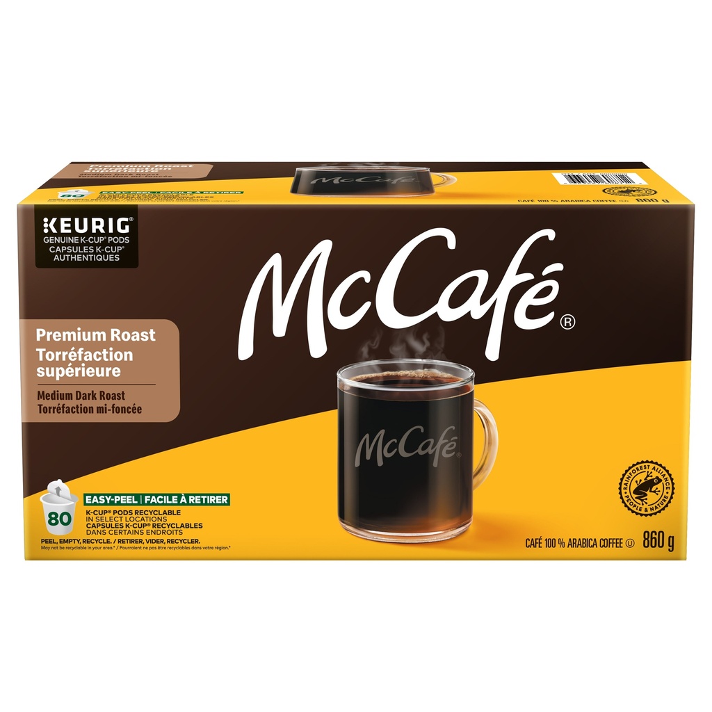 McCafé Premium Roast Coffee K-Cup Pods, 80-count - 1477486 - 1