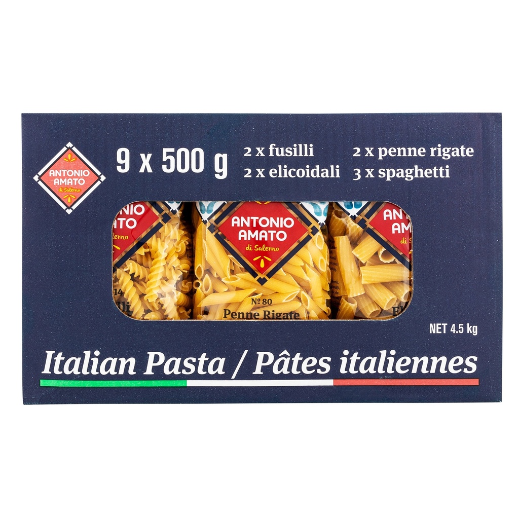 Antonio Amato Pasta Variety Pack, 9 × 500 g - 1609439 - 1
