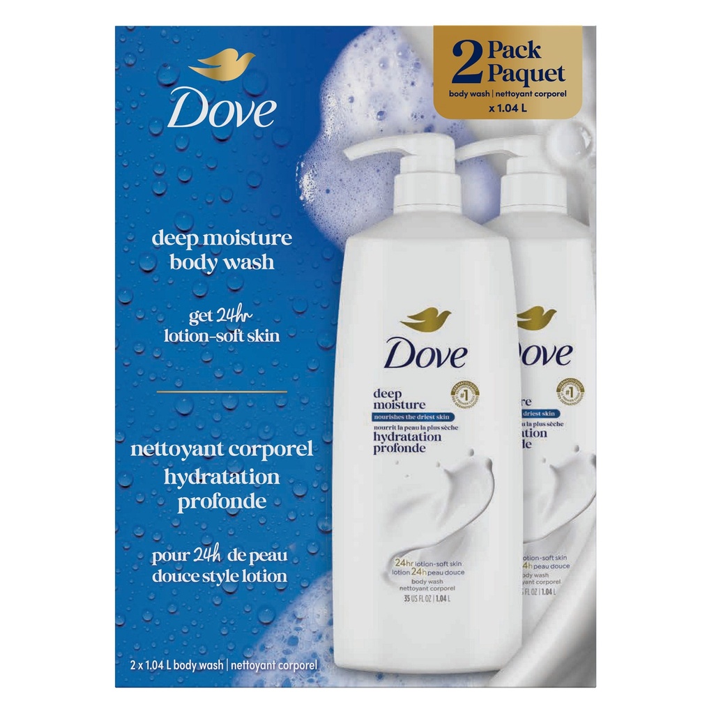 Dove Deep Moisture Body Wash, 2 x 1.04 L - 1711050 - 2