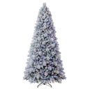 2.75 m (9 ft) artificial Christmas tree with cashmere-flocked glitter, pre-lit with 1,780 twinkling Micro-Radiant LED lights in changing colors - 1784942 - 2