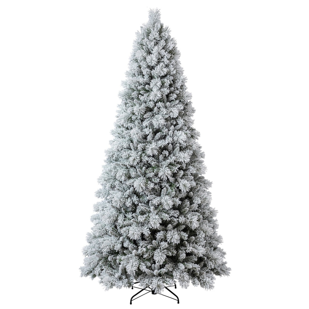2.75 m (9 ft) artificial Christmas tree with cashmere-flocked glitter, pre-lit with 1,780 twinkling Micro-Radiant LED lights in changing colors - 1784942 - 4