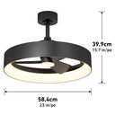 Artika Austin 23 in. Ceiling Fan with Light - 1806207 - 5
