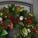 Decorated Wreath w/Bells, 30 in. - 1826289 - 4