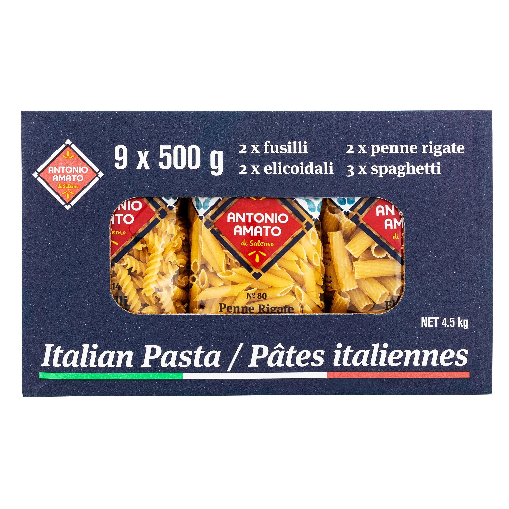 Antonio Amato Pasta Variety Pack, 9 × 500 g - 1609439