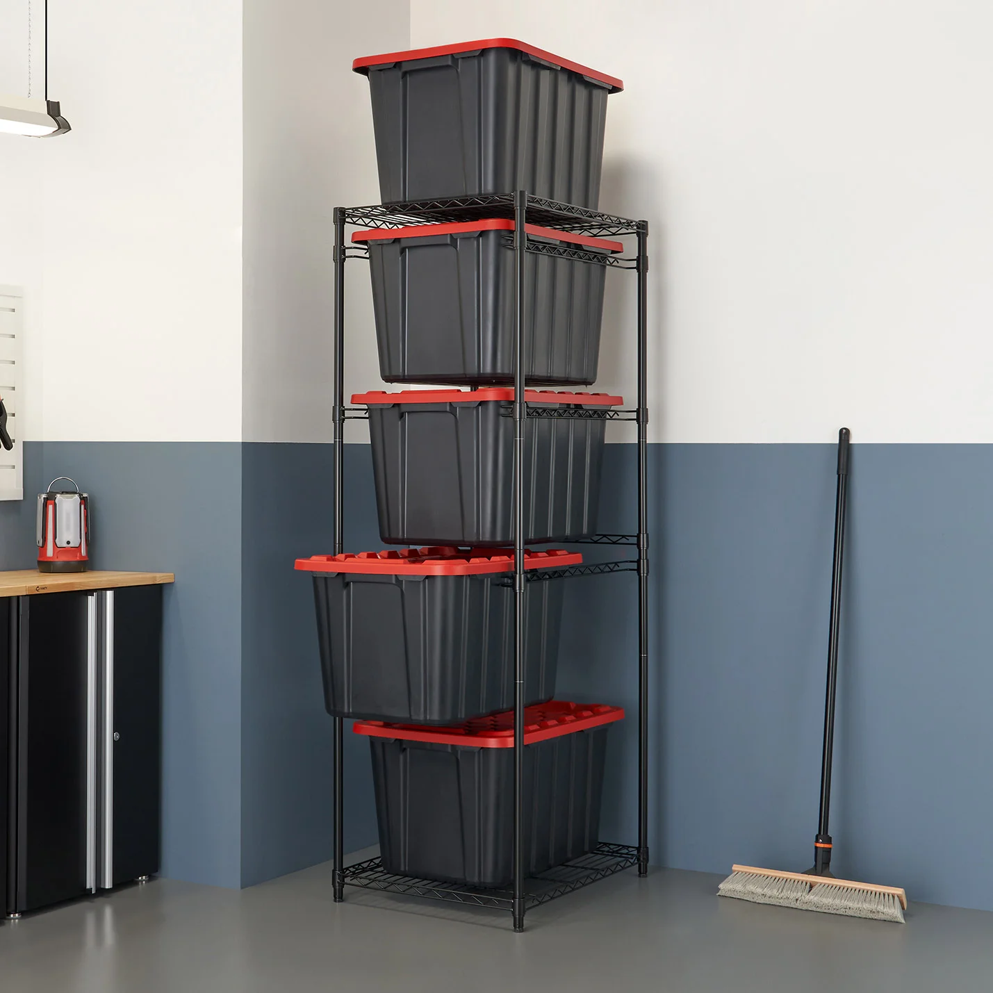 TRINITY 5-Tier NSF Storage Bin Rack - 1882220