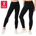 Lemon Women's Ribbed Legging, 2-pack 1864088