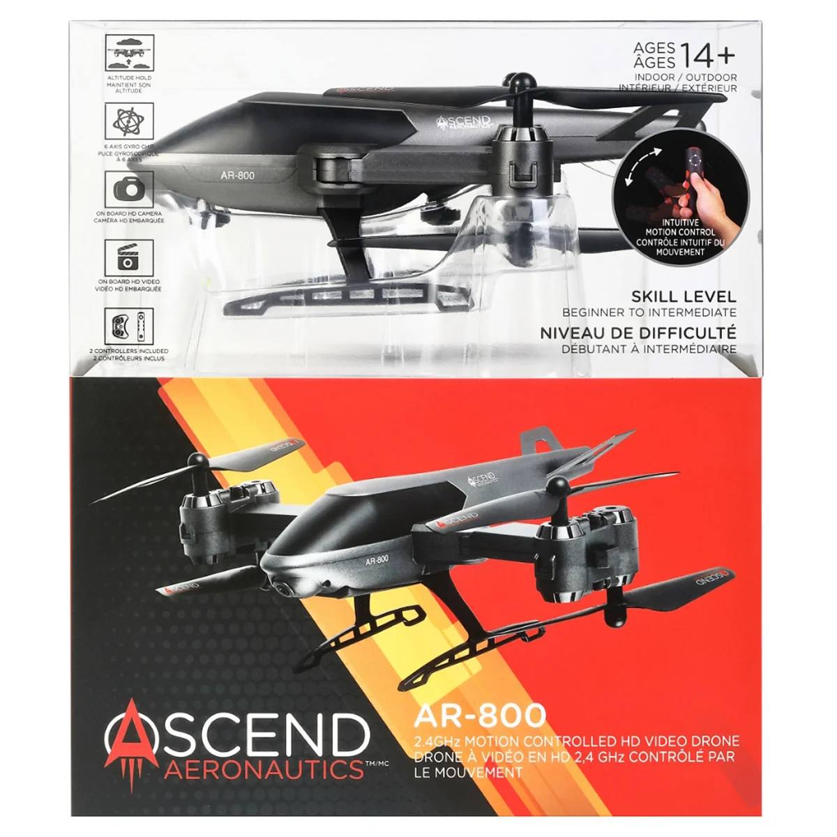 Ascend Aeronautics AR-800 2.4GHz Motion Controlled HD Video Drone 1851421