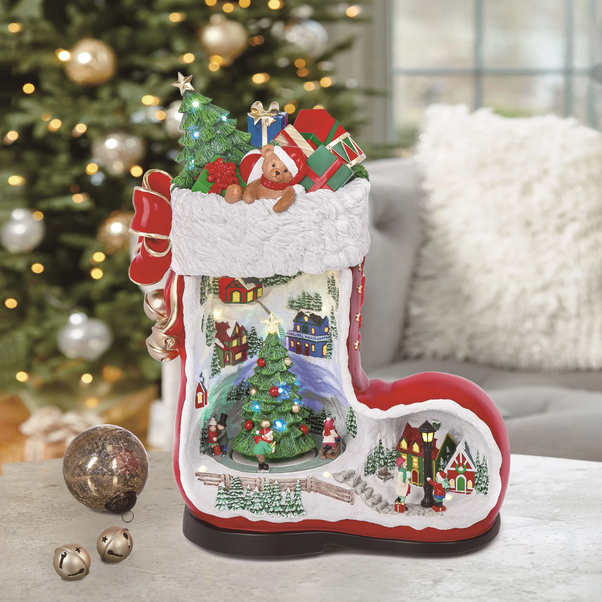 44.2 cm (17.4 in.) Santa Boot with Music - 1931025