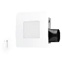 Dewstop 80-110 CFM Easy Install Bathroom Bath Exhaust Fan with Adjustable LED Light,Humidity Sensing