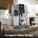 De'Longhi Dinamica with LatteCrema Fully Automatic Espresso Machine, Silver, ECAM-35075SI
