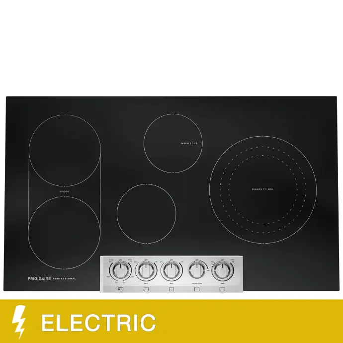 Frigidaire Professional 36 in. Stainless Steel Electric Cooktop with EvenTemp Burner