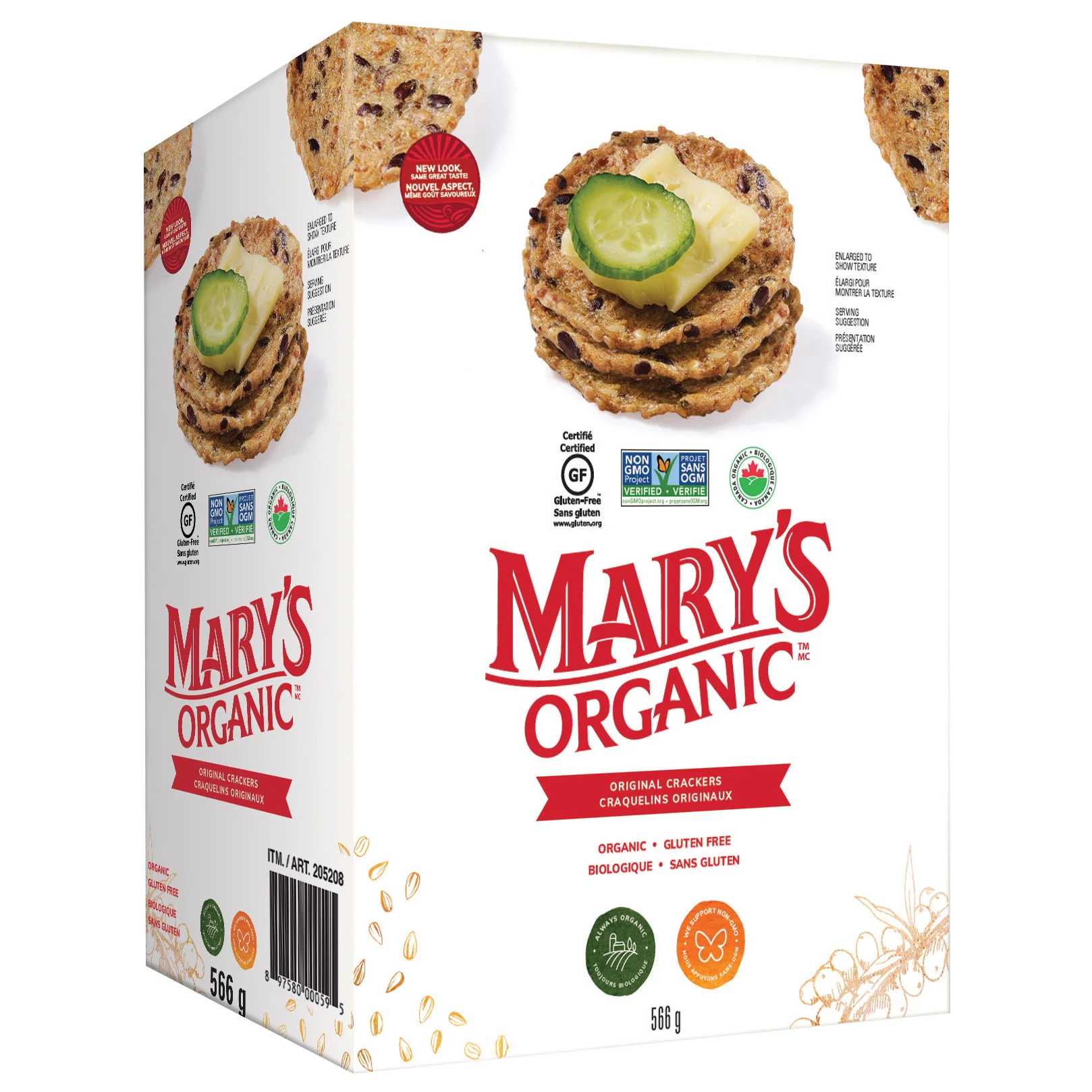 Mary’s Organic Original Crackers, 566 g 205208