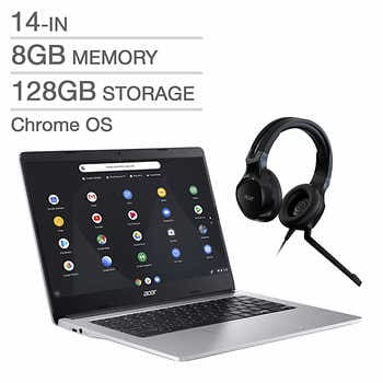 Acer a14" Chromebook Bundle (CB314-2H-K1EN)