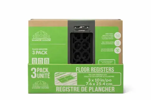 [3333310] Manor House Floor Registers – 3″ x 10″ (Pack of 3)